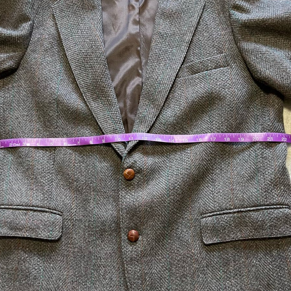 Vintage WFF by Farah Brown Pure Wool Blazer Sports Coat, Size 44R - Picture 7 of 7